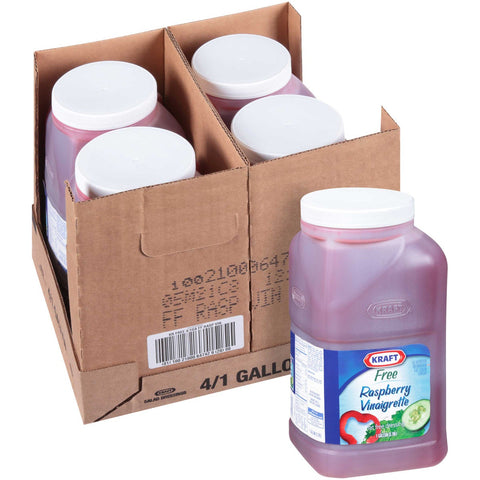Dressing Kraft Free Raspberry Vinaigrette 4 Case 1 Gallon
