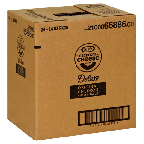 Kraft Macaroni Deluxe & Cheese Dinner Entree, 14 Ounce -- 24 Case