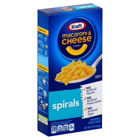 Macaroni & Cheese Spiral Entree, 5.5 Ounce -- 24 Case
