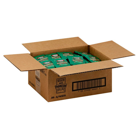 Kraft Grated Parmesan Cheese, 6 Gram -- 200 per case.