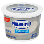 Kraft Philadelphia Light Cream Cheese - Tub, 3 Pound -- 6 per case.