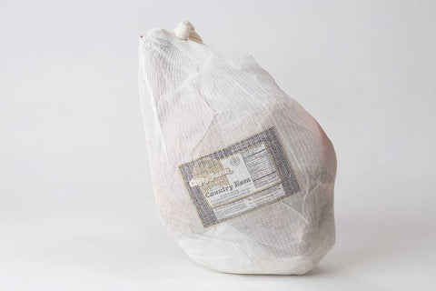Cliffy Farms Salt Cured and Peppered Whole Country Ham, 17 Pound.