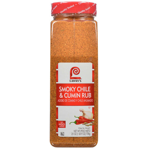 Lawry`s Smoky Chile and Cumin Rub, 25 oz. -- 6 per case