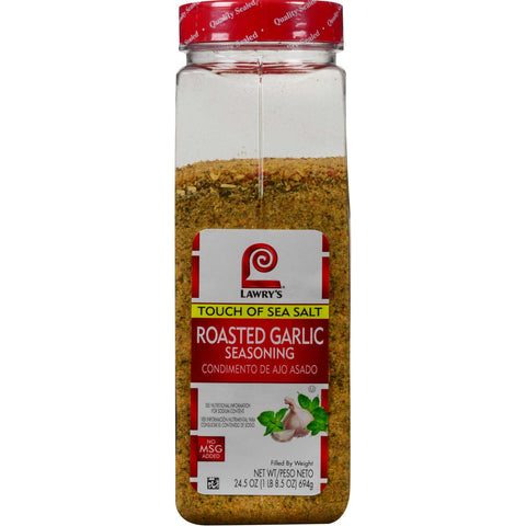 Lawry`s Touch of Sea Salt Roasted Garlic Seasoning, 24.5 oz. -- 6 per case