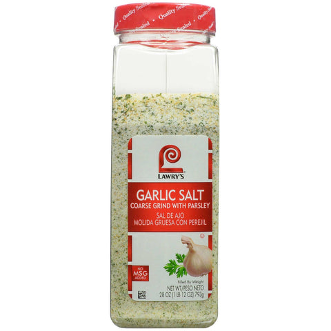 Lawry`s Coarse Grind Garlic Salt with Parsley, 28 oz. -- 6 per case