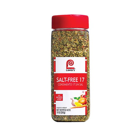 Lawry`s Salt Free 17 Seasoning, 10 oz. -- 6 per case