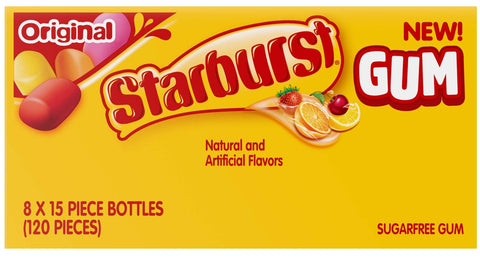 Starburst Original Gum - Hero Bottle, 15 count per pack -- 80 per case