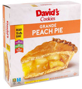 Foxtail David Cookies Unbaked Grande Peach Pie, 48 Ounce -- 6 per case