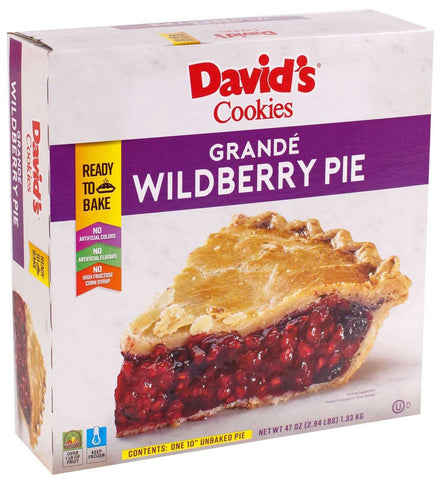 Foxtail David Cookies Unbaked Grande Wild Berry Pie, 47 Ounce -- 6 per case