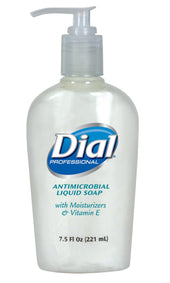 Dial Antimicrobial Liquid Soap with Moisturizer, 7.5 Ounce -- 12 per case.