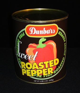 Dunbars Roasted Red Pepper Pieces - no. 10 can, 6 cans per case