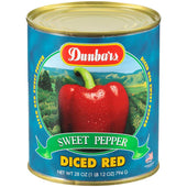 Dunbars Diced Red Sweet Pepper, 28 Ounce -- 12 per case