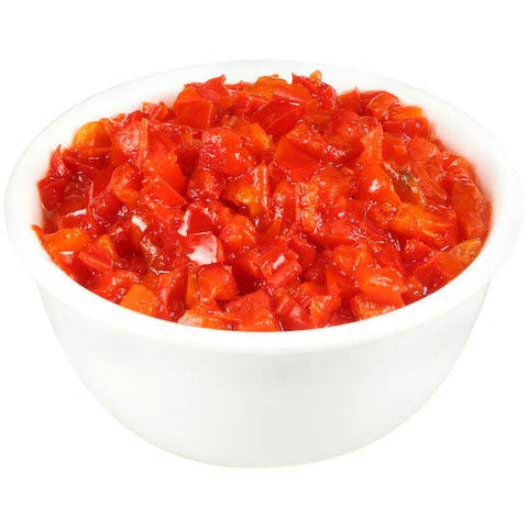 Dunbar Diced Unpeeled Pimientos, 14.4 Ounce -- 24 per case