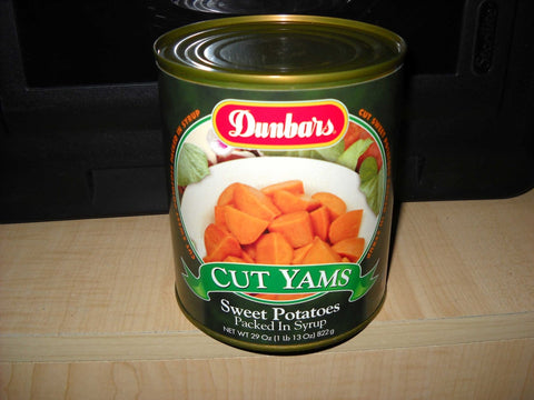 Dunbar Cut Yams Sweet Potatoes, 29 Ounce -- 12 per case.
