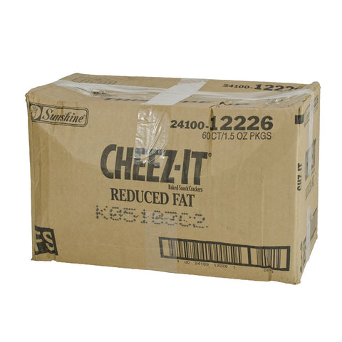 Cheez-It Reduced Fat Baked Snack Crackers - 1.5 oz. bag, 60 per case