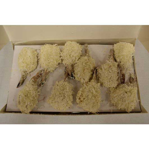 Tampa Bay Fisheries 8 to 12 Count Coconut Butterfly Breaded Shrimp, 3 Pound -- 4 per case