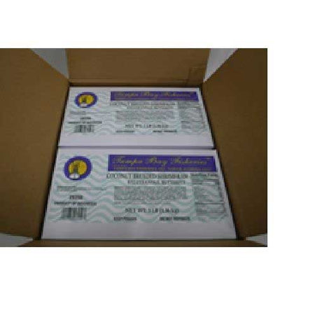 Tampa Bay Fisheries 8 to 12 Count Coconut Butterfly Breaded Shrimp, 3 Pound -- 4 per case
