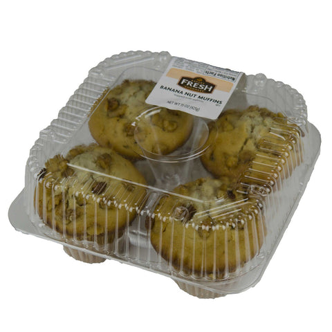 Multifoods Best Brands Retail Ready Banana Nut Muffin, 4 Ounce -- 32 per case.