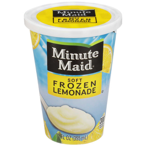 Minute Maid Soft Frozen Lemon Lemonade Cup, 12 Ounce -- 12 per case.