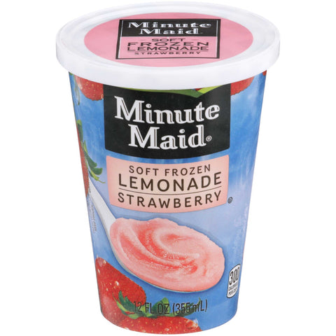 Minute Maid Soft Frozen Strawberry Lemonade Cups, 12 Ounce -- 12 per case.