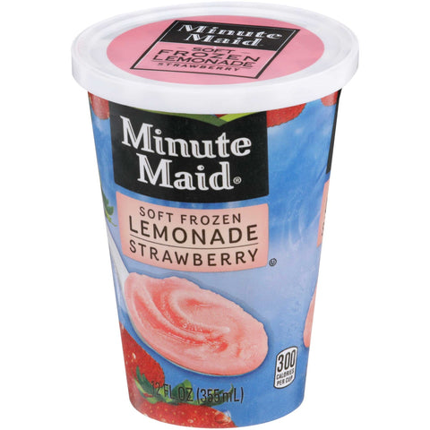Minute Maid Soft Frozen Strawberry Lemonade Cups, 12 Ounce -- 12 per case.
