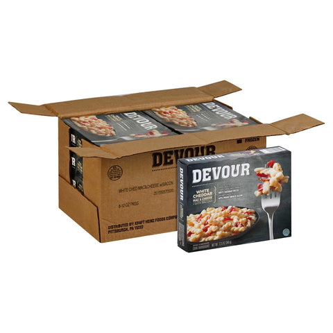 Devour White Cheddar Mac and Cheese with Bacon, 12 Ounce -- 8 per case.