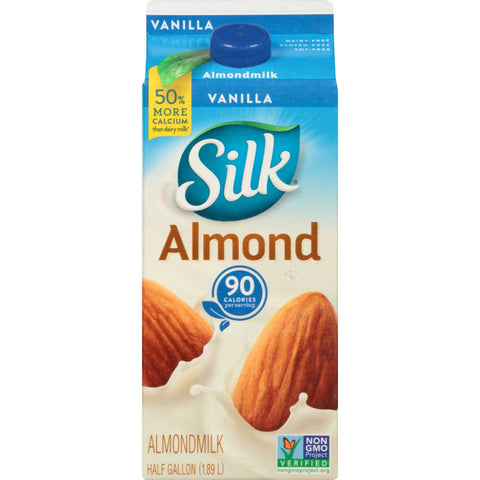 Silk All Natural Vanilla Pure Almond Milk, 64 Ounce -- 6 per case.