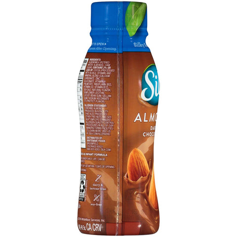 Silk Dark Chocolate Almond Milk, 10 Fluid Ounce Bottle -- 12 per case.