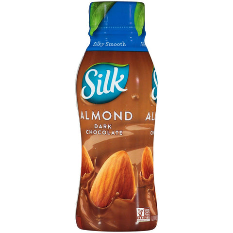 Silk Dark Chocolate Almond Milk, 10 Fluid Ounce Bottle -- 12 per case.