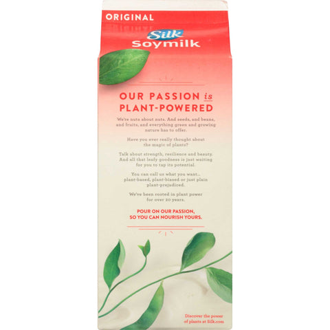 WhiteWave Silk Natural Plain SoyMilk, 64 Ounce -- 6 per case.