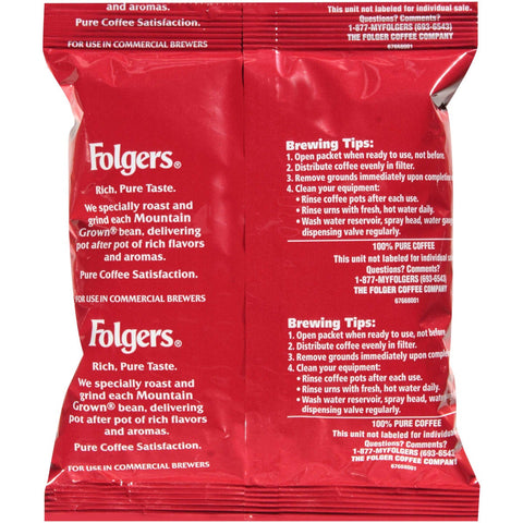 Folgers Classic Roast Ground Coffee - 5.4 oz. pack, 30 packs per case