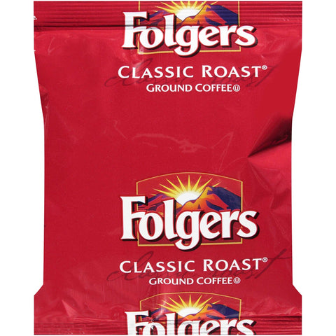 Folgers Classic Roast Ground Coffee - 6.3 oz. pack, 30 packs per case