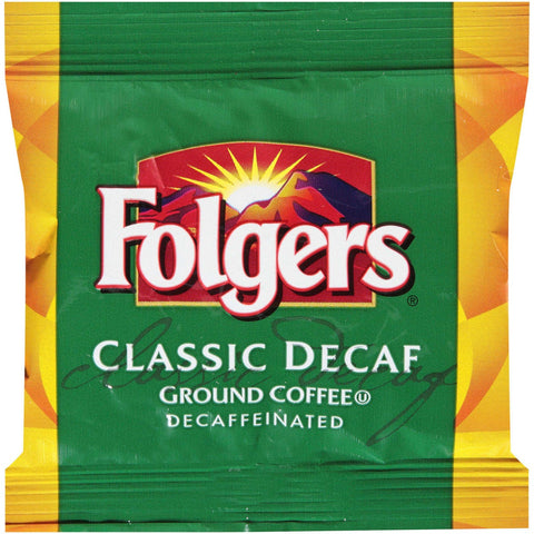 Folgers Classic Decaf Ground Coffee - 1.05 oz. packet, 92 packets per case
