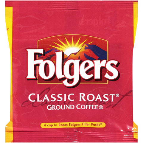 Folgers Classic Roast Ground Coffee - 0.6 oz. in room pack, 200 packs per case