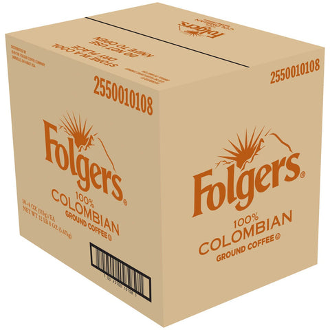 Folgers Colombian Satellite Ground Coffee -- 50 per case.