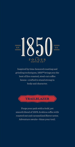 Folgers Trailblazer Medium Dark Roast Ground Coffee, 12 Ounce -- 6 per case.