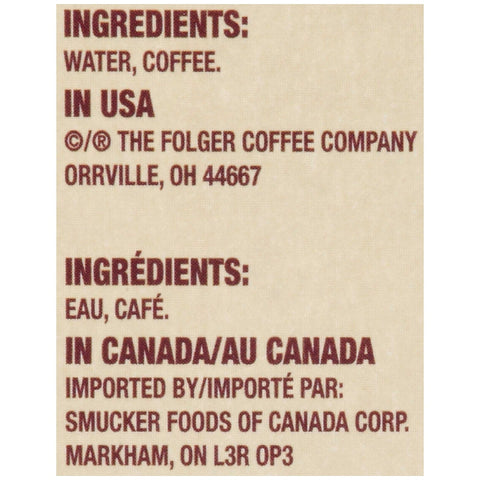 Folgers Dark Roast Coffee Liquid, 2 Liter -- 2 per case.