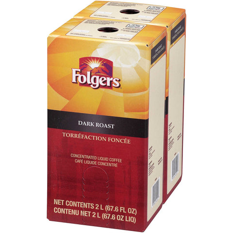 Folgers Dark Roast Coffee Liquid, 2 Liter -- 2 per case.