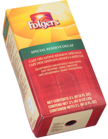 Folgers Special Reserve Decaffeinated Coffee, 2 Liter -- 2 per case.