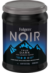 Folgers Noir True Dark Caffeinated Ground Coffee, 10.3 Ounce -- 6 per case