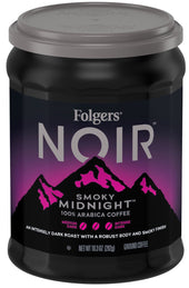 Folgers Noir Smoky Midnight Caffeinated Ground Coffee, 10.3 Ounce -- 6 per case