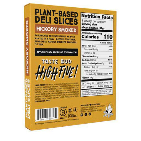 Tofurky Hickory Smoked Deli Slices, 5.5 Ounce -- 6 per case.