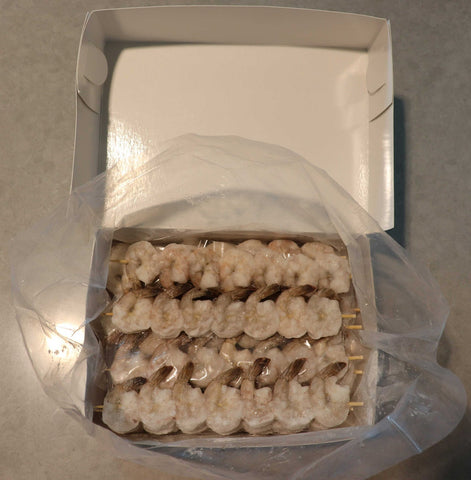 Tampa Maid Peeled and Deveined Shrimp Kabob -- 60 per case.