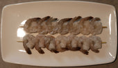 Tampa Maid Peeled and Deveined Shrimp Kabob -- 60 per case.