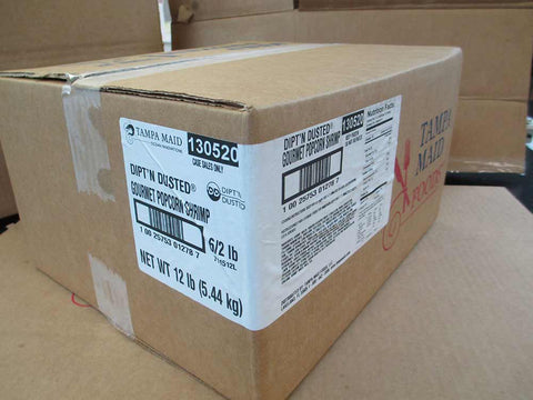 Tampa Maid Diptn Dusted Gourmet Popcorn Shrimp - 60/80, 2 Pound -- 6 per case.