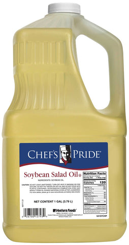 Chefs Pride No Trans Fat Soybean Salad Oil, 1 Gallon Jug -- 6 per case.