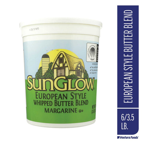 SunGlow European Style Whipped Butter Blend, 3.5 Pound -- 6 per case