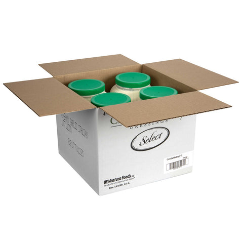 Ventura Foods Classic Gourmet Select Creamy Garlic Italian Salad Dressing, 4 Gallon.