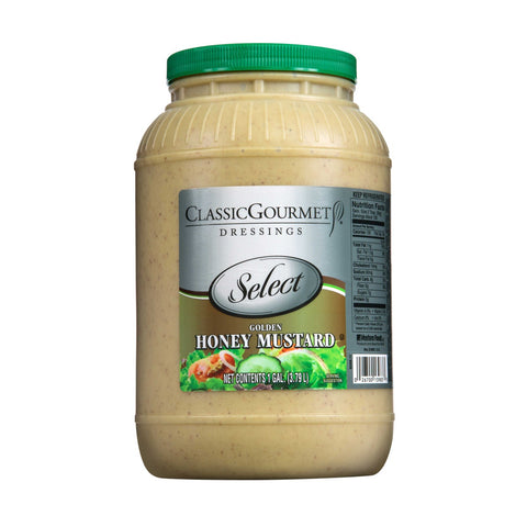 Ventura Foods Classic Gourmet Select Golden Honey Mustard Salad Dressing, 1 Gallon -- 4 per case.