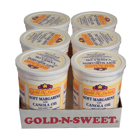 Gold n Sweet Soft Margarine with Canola Oil, 5 Pound -- 6 per case.